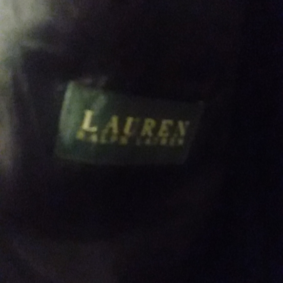 Lauren Ralph Lauren mens Cashmere and Wool Overcoat Top Coat Lined Black Sz 46 R - Picture 8 of 9